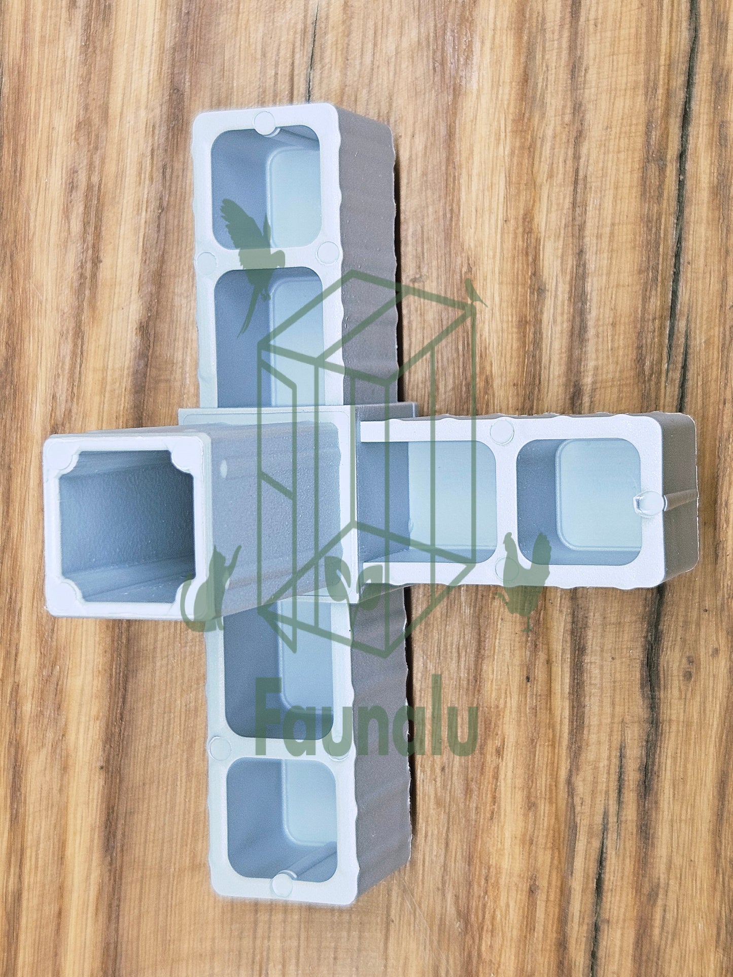 Embout de Jonction 4W pour Tube Aluminium 20x20mm