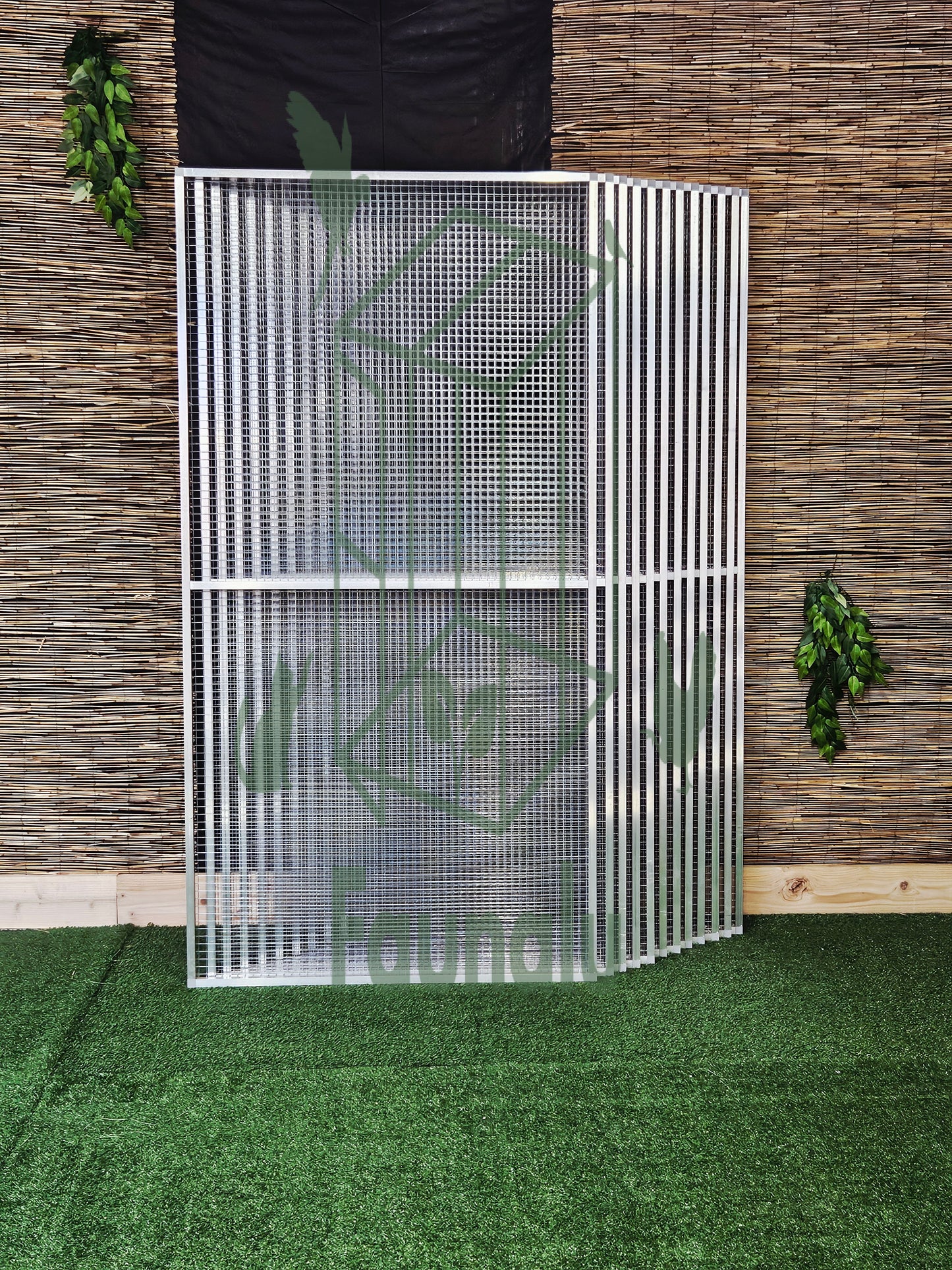 Panneau de Volière/Chatterie Aluminium Monté 200x102 cm – Robuste, Résistant Extérieur