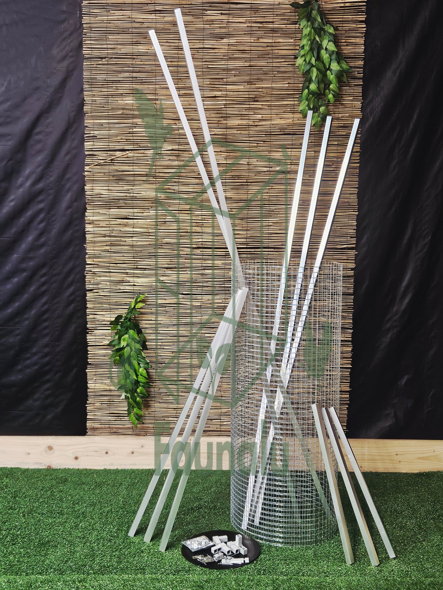 Panneau Porte Volière/Chatterie Aluminium en kit 200x102 cm – Robuste, Résistant Extérieur