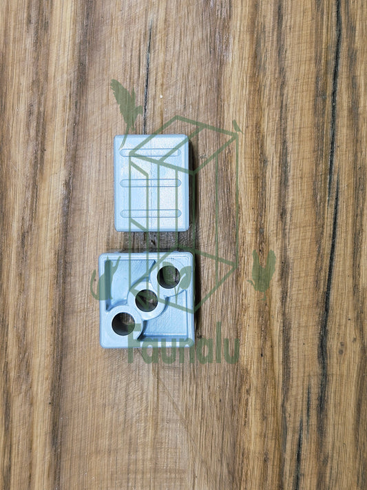 Embout de Jonction 1W pour Tube Aluminium 25x25 mm