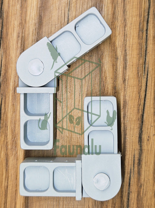 Embout de Jonction 2WSB 90° pour Tube Aluminium 20x20mm