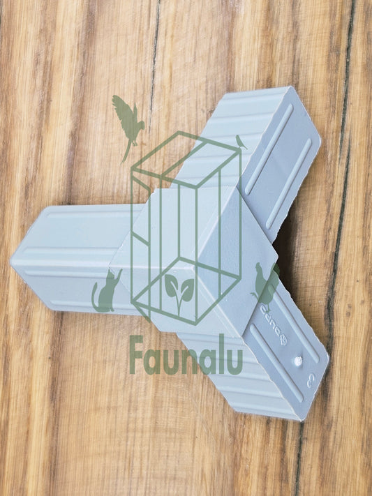 Embout de Jonction 3W pour Tube Aluminium 20x20mm