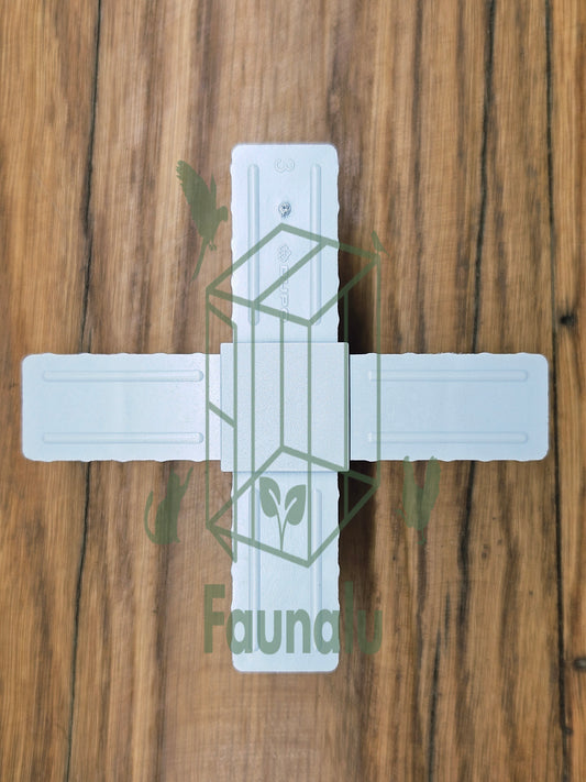 Embout de Jonction 4WF pour Tube Aluminium 20x20mm