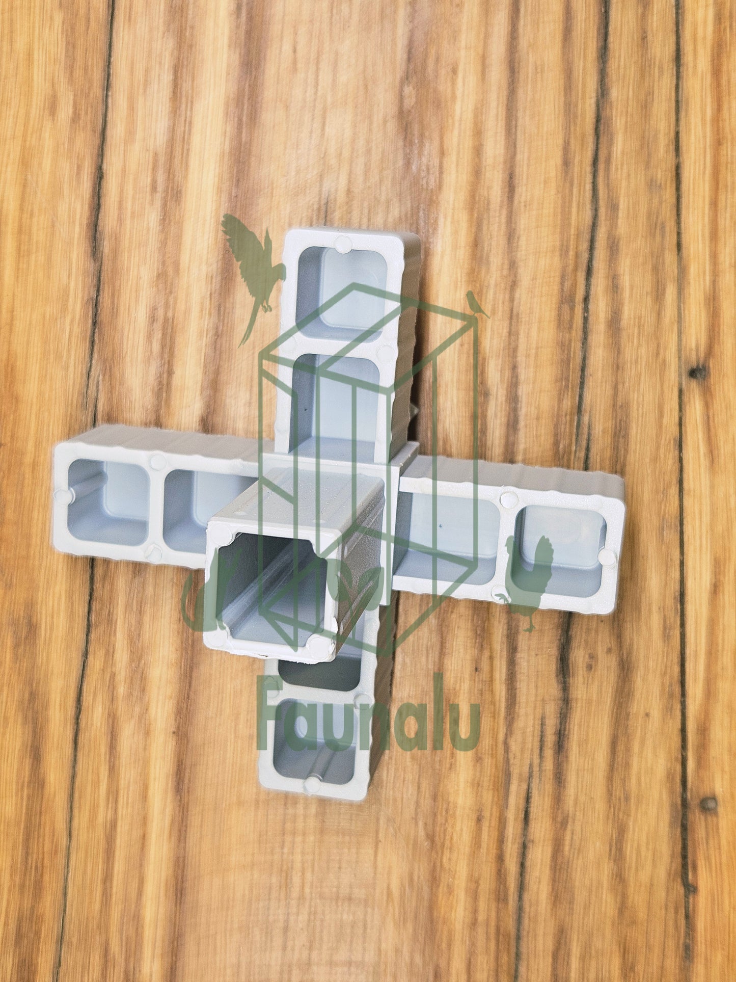 Embout de Jonction 5W pour Tube Aluminium 20x20mm