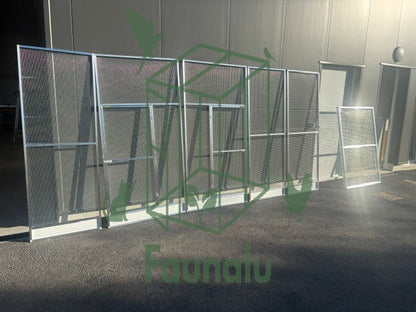 Panneaux en aluminium sur mesure pour volières et catios