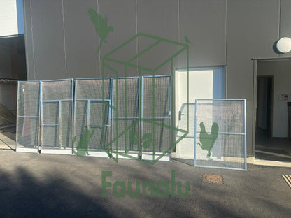 Panneaux en aluminium sur mesure pour volières et catios