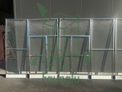 Panneaux en aluminium sur mesure pour volières et catios