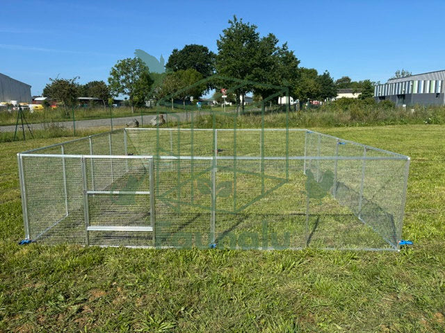 Parc à pâturage aluminium 4x4m – Bébés oies et canards