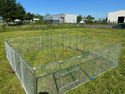 Parc à pâturage aluminium 4x4m – Bébés oies et canards