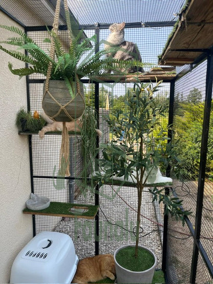 Catio Aluminium Noir
