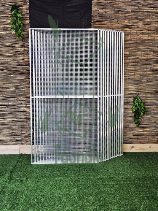 Panneau de Volière/Chatterie Aluminium Monté 200x100 cm – Robuste, Résistant Extérieur