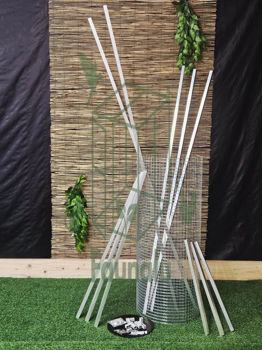 Panneau Porte Volière/Chatterie Aluminium  en kit 200x100 cm – Robuste, Résistant Extérieur