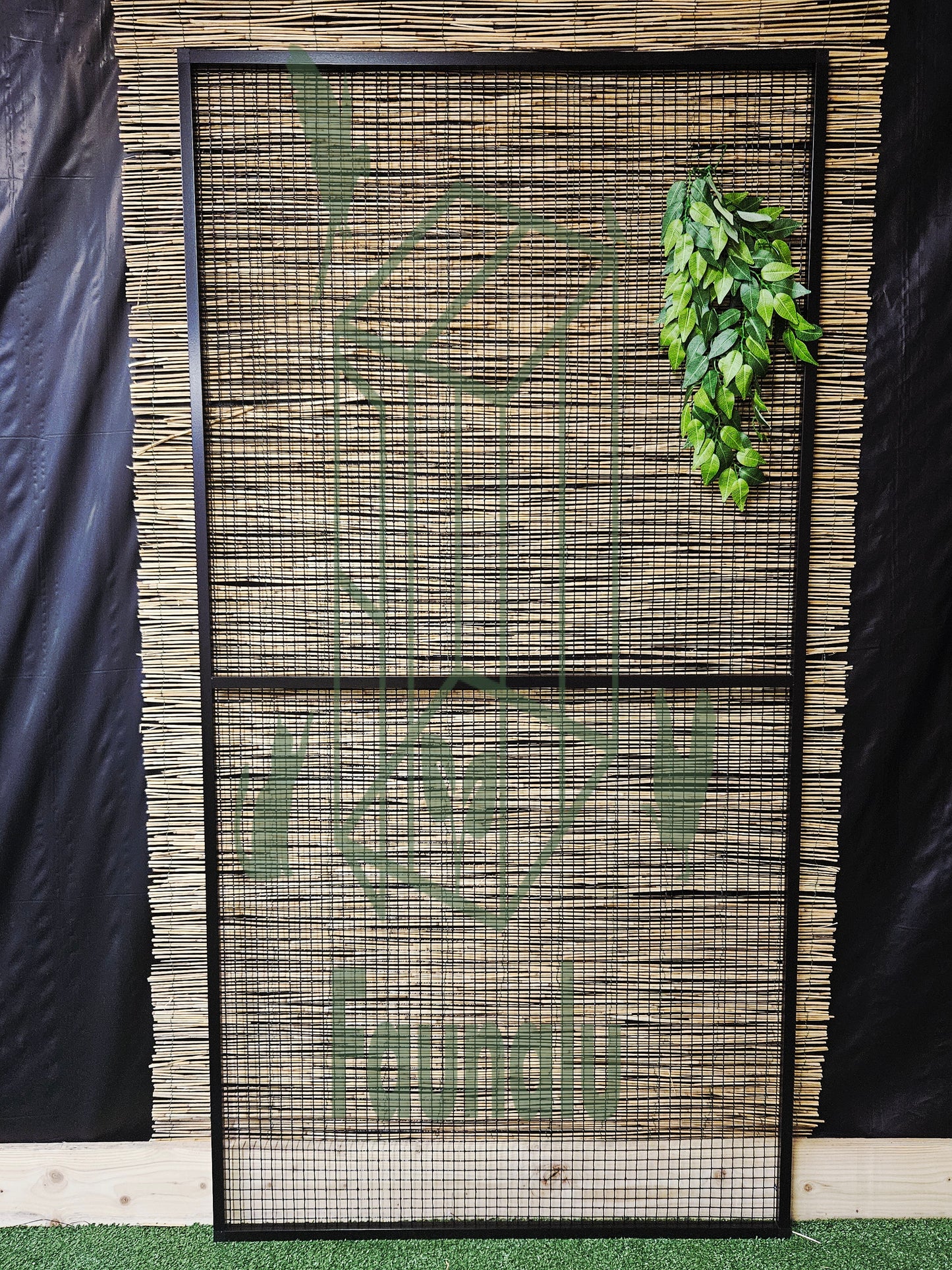 Chatterie Premium Alu Noir – Panneau 200X102 CM