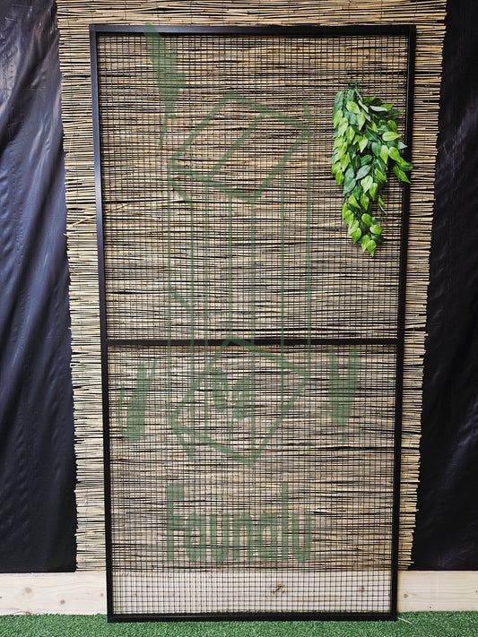 Chatterie Premium Alu Noir – Panneau 200X102 CM