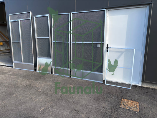 Panneaux en aluminium sur mesure pour volières et catios