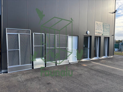 Panneaux en aluminium sur mesure pour volières et catios