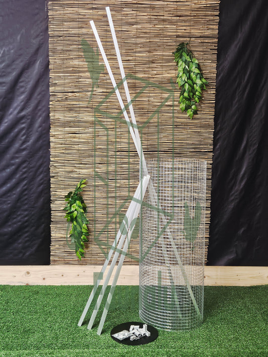 Panneau de Volière/Chatterie Aluminium En Kit 200x100 cm – Robuste, Résistant Extérieur