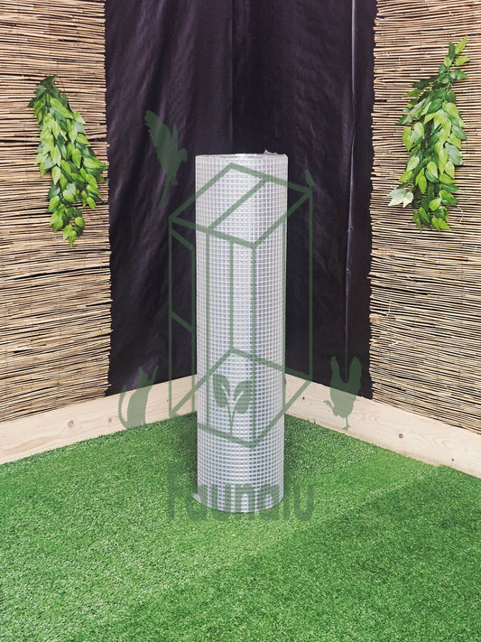 Grillage Électro-Soudé Galvanisé 13x13mm - Rouleau 1m x 25m - Fil 1.10mm Premium