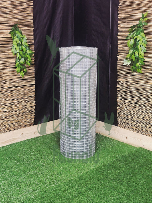 Grillage Électro-Soudé Galvanisé 25x25mm - Rouleau 1m x 25m - Fil 2.05 mm Premium