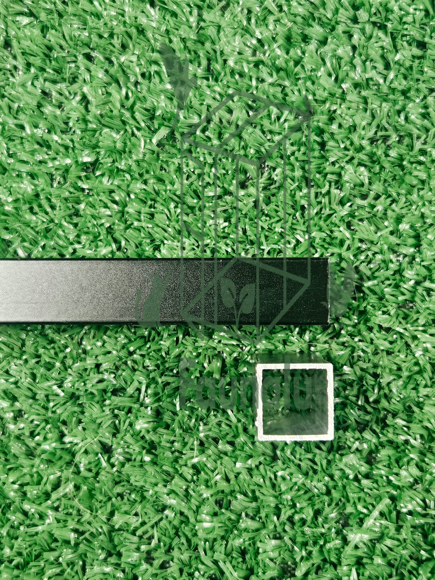Tube Aluminium Noir 20x20x1,5mm - Longueur 300 cm